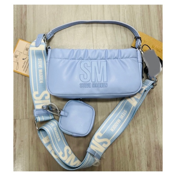 NEW Steve  Madden Blue Glaze BCARMELA Crossbody Bag TikTok Viral - Picture 7 of 10